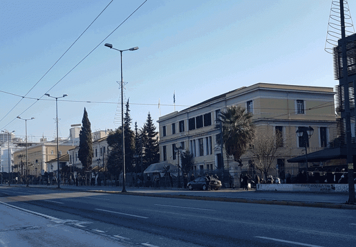 Εικόνα 19: Από δεξιά προς αριστερά, τα νοσοκομεία Αιγινήτειο, Αρεταίειο και Αλεξάνδρα. Λήψη από το Νοσοκομείο του Μετοχικού Ταμείου Στρατού (Πηγή: Θ.Ανδριόπουλος).