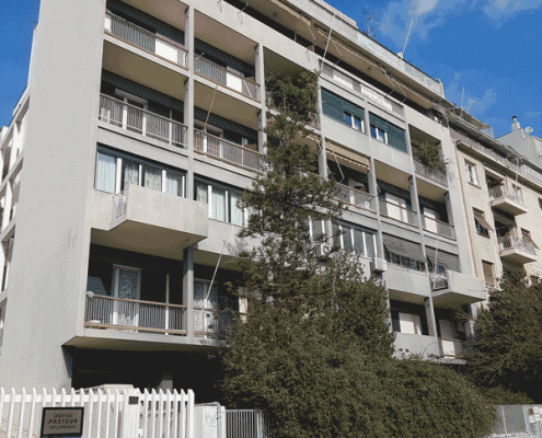Εικόνα 23: Β.Σοφίας 129. Πολυκατοικία του 1956 σε σχέδιο του Ν.Βαλσαμάκη. (Πηγή: Θ.Ανδριόπουλος)