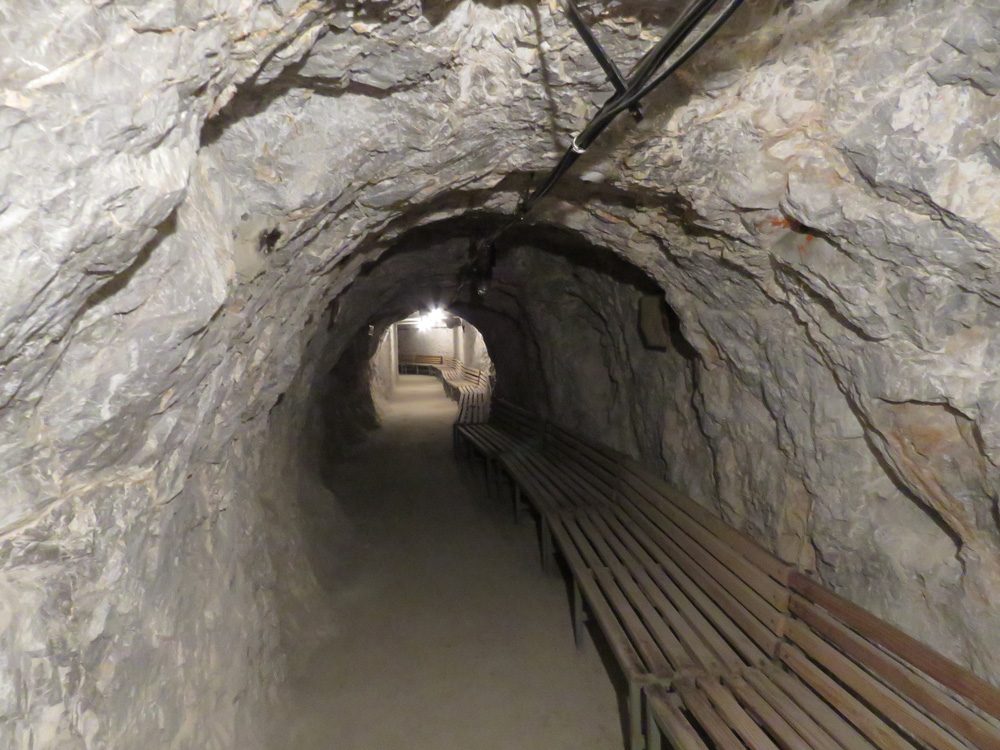 Photo 4: A tunnel carved into a rock-formation, used as a shelter