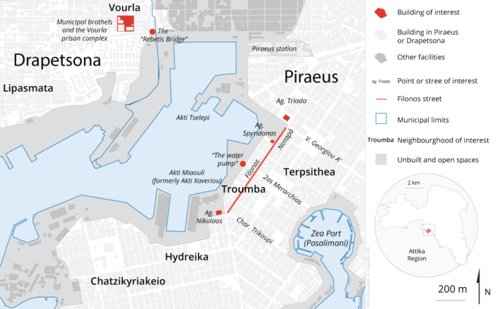 Map 1: Piraeus and Drapetsona