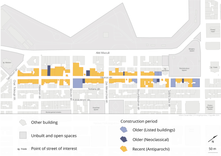 Map 5: Distribution of buildings by construction period